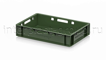 Ящик для мяса и колбасных изделий Е-1 зеленый в Луганске Ящик для мяса и колбасных изделий Е-1 зеленый в Луганске
