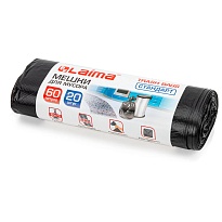 Мешки для мусора 60 л, черные, в рулоне 20 шт., ПНД, 10 мкм, 700х600 мм, LAIMA, 601381 в Луганске Мешки для мусора 60 л, черные, в рулоне 20 шт., ПНД, 10 мкм, 700х600 мм, LAIMA, 601381 в Луганске