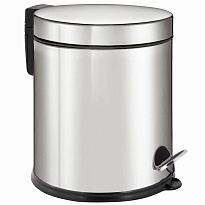 Ведро-контейнер для мусора урна с педалью LAIMA Classic Plus, 5 л, зеркальное в Луганске