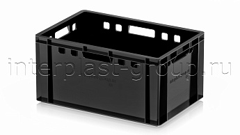 Ящик для мяса и колбасных изделий Е-3 черный в Луганске Ящик для мяса и колбасных изделий Е-3 черный в Луганске