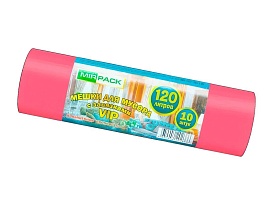 Мешки для мусора 120 л, с завязками, красные, в рулоне 10 шт., ПНД, 15 мкм, 800х750 мм, VIP, Z12010red в Луганске Мешки для мусора 120 л, с завязками, красные, в рулоне 10 шт., ПНД, 15 мкм, 800х750 мм, VIP, Z12010red в Луганске