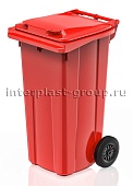 Мусорный контейнер 120 л красный
