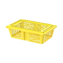 Ящик продуктовый универсальный желтый в Луганске Ящик продуктовый универсальный желтый в Луганске