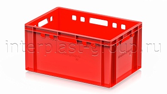 Ящик для мяса и колбасных изделий Е-3 красный в Луганске Ящик для мяса и колбасных изделий Е-3 красный в Луганске