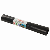 Мешки для мусора 240 л, черные, в рулоне 10 шт., ПВД 50 мкм, 1400х900 мм, LAIMA, 605337 в Луганске