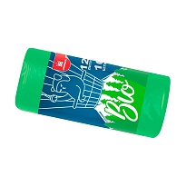 Мешки для мусора 120 л, биоразлагаемые, зеленые, рулон 10 шт., ПНД, 16 мкм, 1100х700 мм, БИО, МБ2158 (МНБ 120-10ж) в Луганске