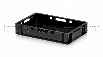 Ящик для мяса и колбасных изделий Е-1 черный в Луганске Ящик для мяса и колбасных изделий Е-1 черный в Луганске