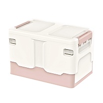 Ящик пластиковый складной белый, дно розовое, 370х240х240 мм в Луганске