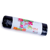 Мешки для мусора 60 л, черные, в рулоне 20 шт., ПНД, 7 мкм, 700х600 мм, Концепция Быта ЭкоДом, 601349 в Луганске Мешки для мусора 60 л, черные, в рулоне 20 шт., ПНД, 7 мкм, 700х600 мм, Концепция Быта ЭкоДом, 601349 в Луганске