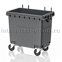 Мусорный контейнер 770 л серый без крышки 770 серый в Луганске