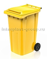 Контейнер для мусора 240 л желтый облегченный 240 желтый в Луганске