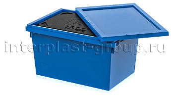 Изотермический контейнер KV 6432 в сборе с крышкой голубой в Луганске