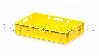 Ящик для мяса и колбасных изделий Е-1 желтый в Луганске