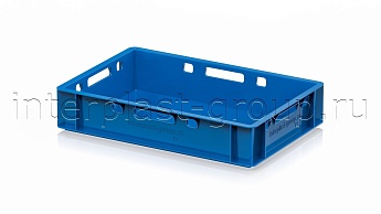 Ящик для мяса и колбасных изделий Е-1 голубой в Луганске Ящик для мяса и колбасных изделий Е-1 голубой в Луганске