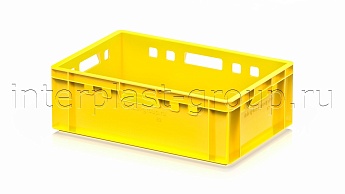 Ящик для мяса и колбасных изделий Е-2 желтый в Луганске Ящик для мяса и колбасных изделий Е-2 желтый в Луганске