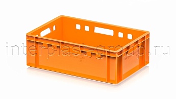 Ящик для мяса и колбасных изделий Е-2 оранжевый в Луганске Ящик для мяса и колбасных изделий Е-2 оранжевый в Луганске
