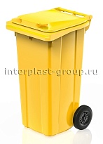 Мусорный контейнер 120 л желтый 120 желтый в Луганске