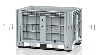 Контейнер iBox сплошной на полозьях с пробкой 1 дюйм серый в Луганске Контейнер iBox сплошной на полозьях с пробкой 1 дюйм серый в Луганске