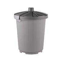 Мусорный бак с крышкой 105 л серый 105 серый в Луганске Мусорный бак с крышкой 105 л серый 105 серый в Луганске