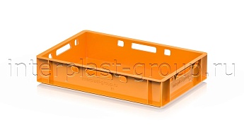 Ящик для мяса и колбасных изделий Е-1 оранжевый в Луганске Ящик для мяса и колбасных изделий Е-1 оранжевый в Луганске