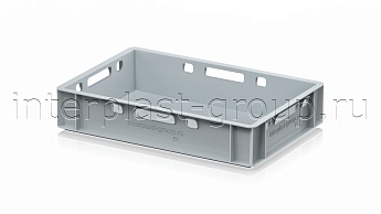 Ящик для мяса и колбасных изделий Е-1 серый в Луганске Ящик для мяса и колбасных изделий Е-1 серый в Луганске