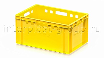 Ящик для мяса и колбасных изделий Е-3 желтый в Луганске Ящик для мяса и колбасных изделий Е-3 желтый в Луганске