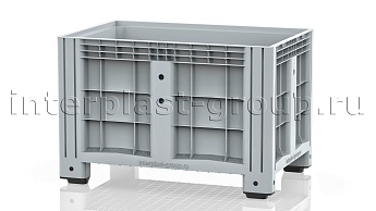 Контейнер iBox сплошной на ножках серый в Луганске